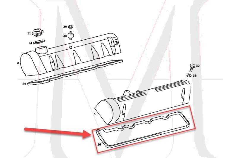 01_3022 VALVE COVER GASKET LEFT