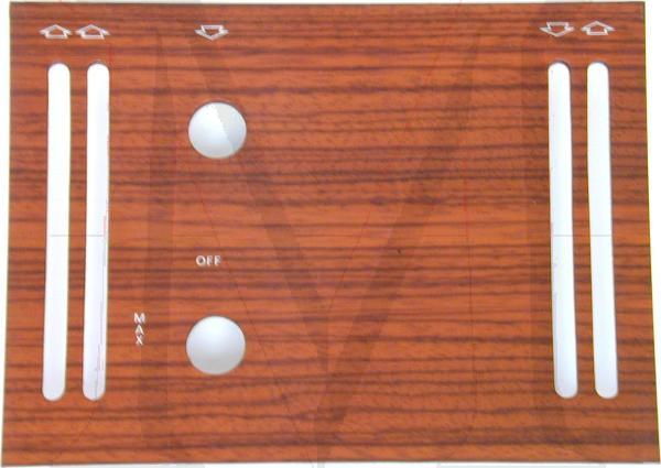 WK107ZAC2 ZEBRANO WOOD A/C COVER